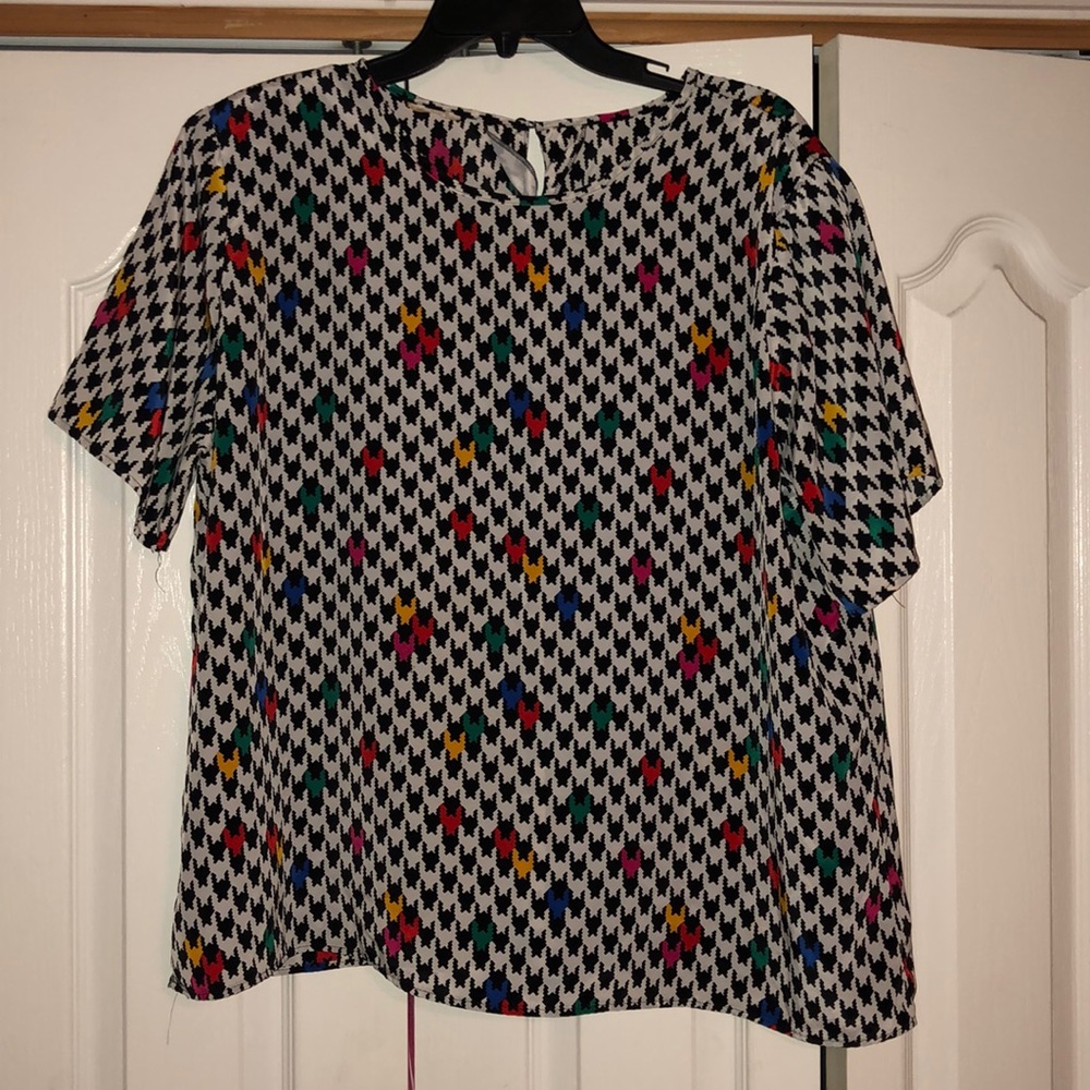 Houndstooth Blouse
